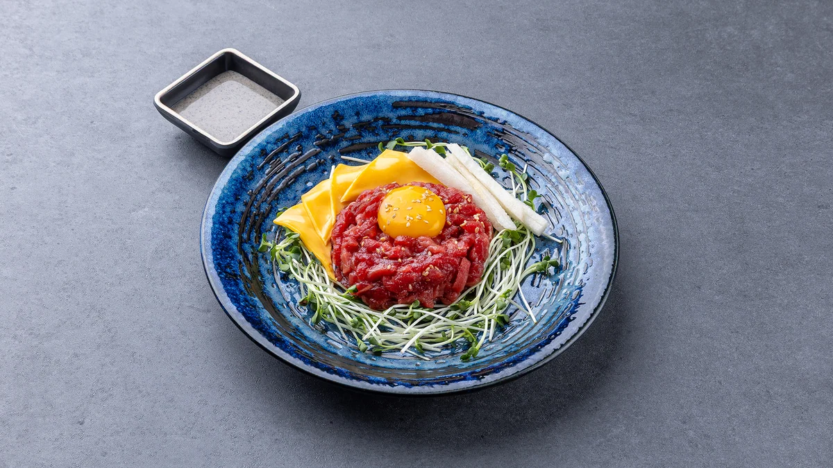 33초 조리 완성 메뉴 육회